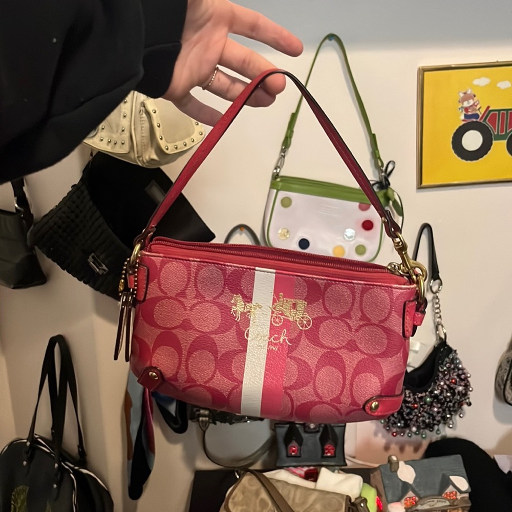PINK COACH WALLET PURSE